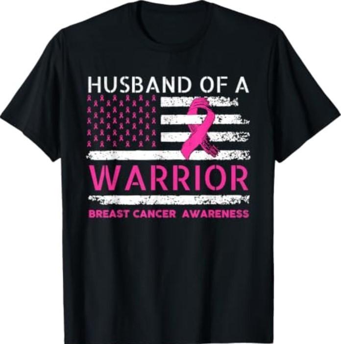 Husband of A Warrior Breast Cancer Awareness Support Squad T-Shirt1