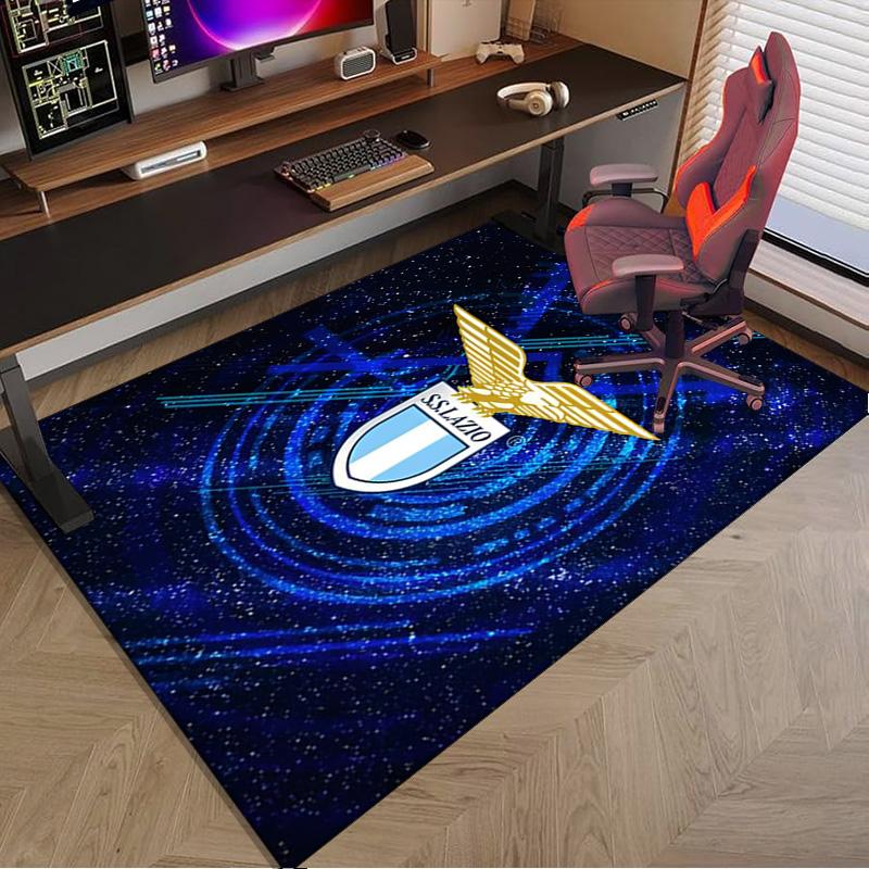 Lazio Football Club Emblem Area Rug Office rug, Chair Rug, Decor Carpet Livingroom bedroom Mat, Large Size Fan gifts Christmas gifts