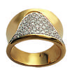 Gold Plated Ring 'Goddess' White Gold - 16 Mm