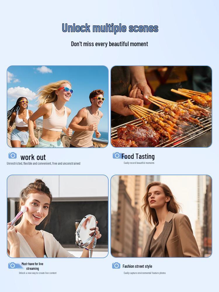 High-Definition Rear Camera Projection & Live Broadcast Selfie Device with Fill Light