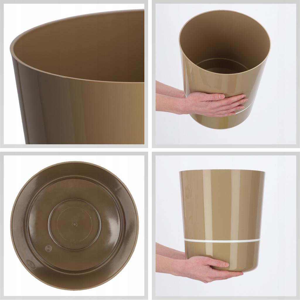 KADAX Горшок Кашпо для цветов 25 см Двухкомпонентный Для растений Подставка для цветов Пластик