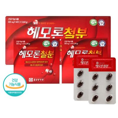 Chong Kun Dang Health Hemoron Железо, 60 таблеток, 2 упаковки