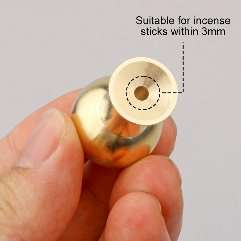 1 шт. Маленькие украшения, портативный домашний декор, чайная церемония, латунная ваза, буддийские принадлежности, мини-тыква, держатель для благовоний, ароматерапевтическая печь