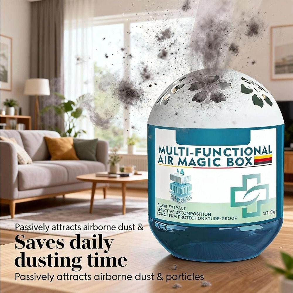 Новая многофункциональная волшебная коробка для удаления пыли Автоматическая Без электричества Без шума Воздушная волшебная коробка Долговечная пылесборная коробка