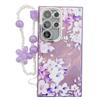 Samsung S25 Ultra Mobile Phone Case Flower Lens Film S24 All Inclusive New A56 Bracelet Protective Case