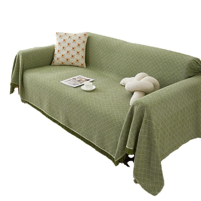 Double-Sided Cotton Yarn Blanket Sofa Cover