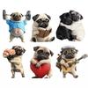 Cute Pug Car Air Freshener Long-Lasting 2D Aromatherapy Diffuser  Auto Decoration