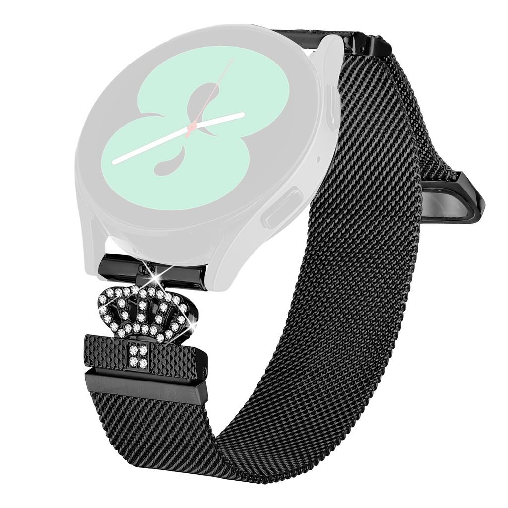 For Huawei Watch GT 3 Pro 43mm Milanese Mesh Band Magnetic Crown Clasp Stainless Steel Strap