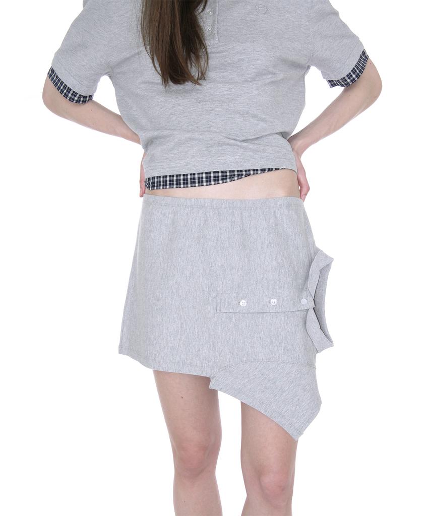 Partimento Woman Reworked Polo Mini Skirt_Melange