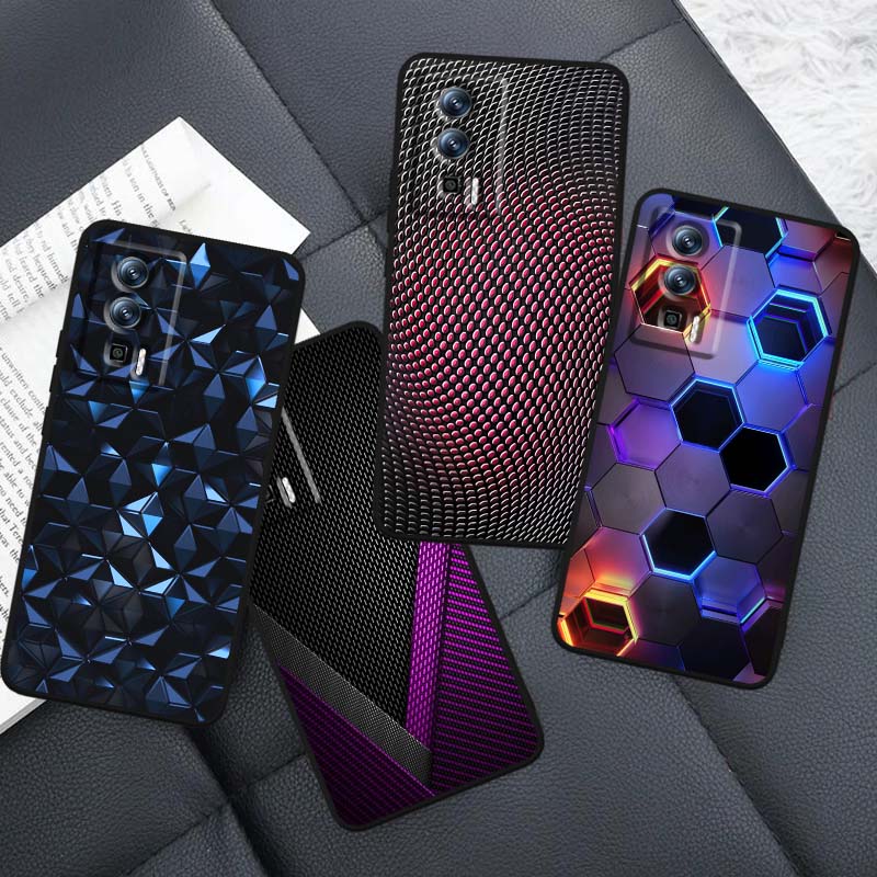 Креативный металлический узор Для Xiaomi Redmi 12 13C 12C 13 10C 9T A2 9A 9C 7A Note 10S 8T 10 9 8 Pro 4G 5G Черный чехол для телефона
