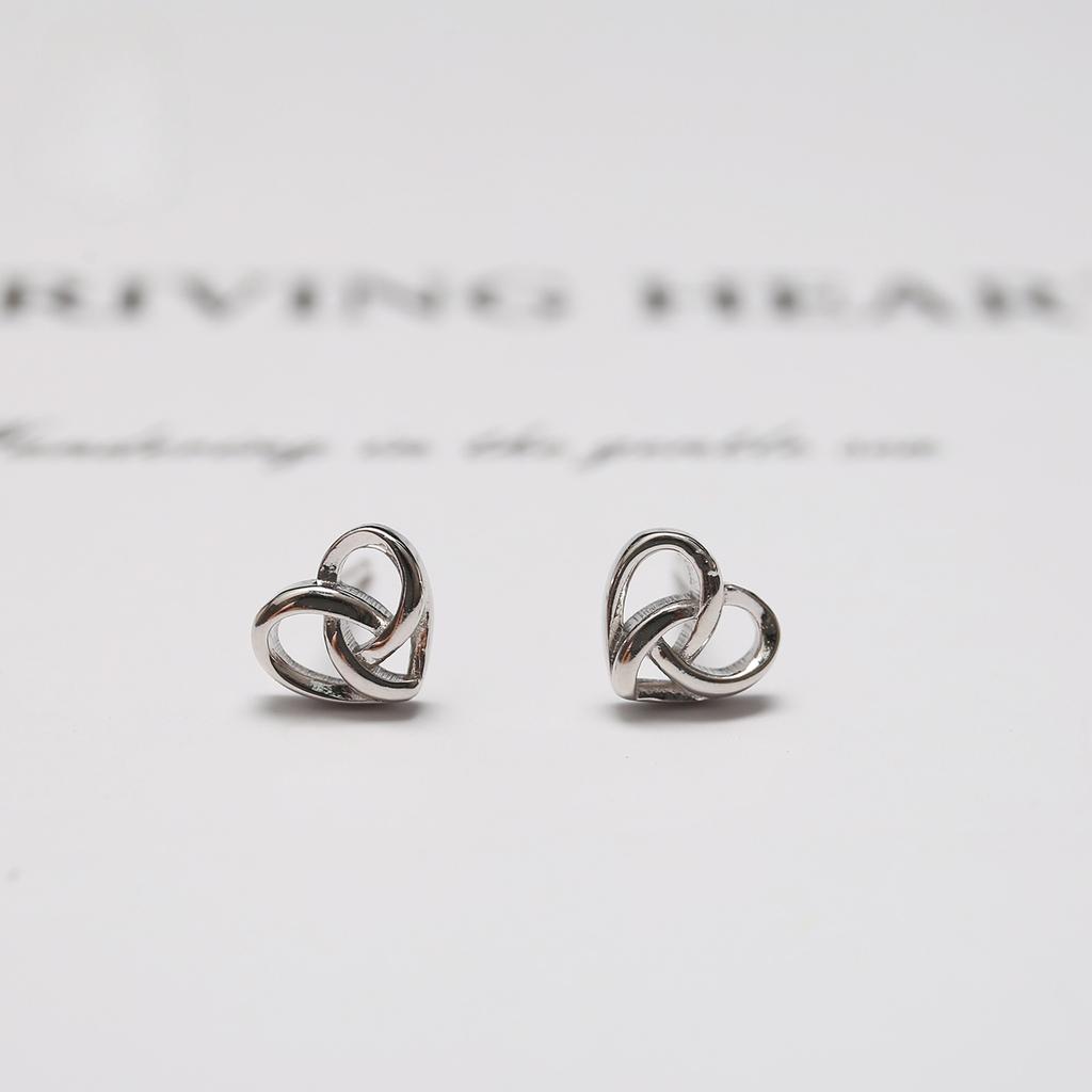 Simple Line Heart Earrings for Women Korean Style Heart-shaped Ears New Trendy Earrings