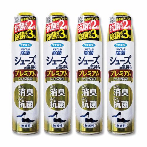 Alcohol Disinfectant [Bulk Purchase] Shoe No Kimochi Deodorizing Air Freshener for Shoes, Fragrance-Free, Premium, 280ml (Pack of 4)
