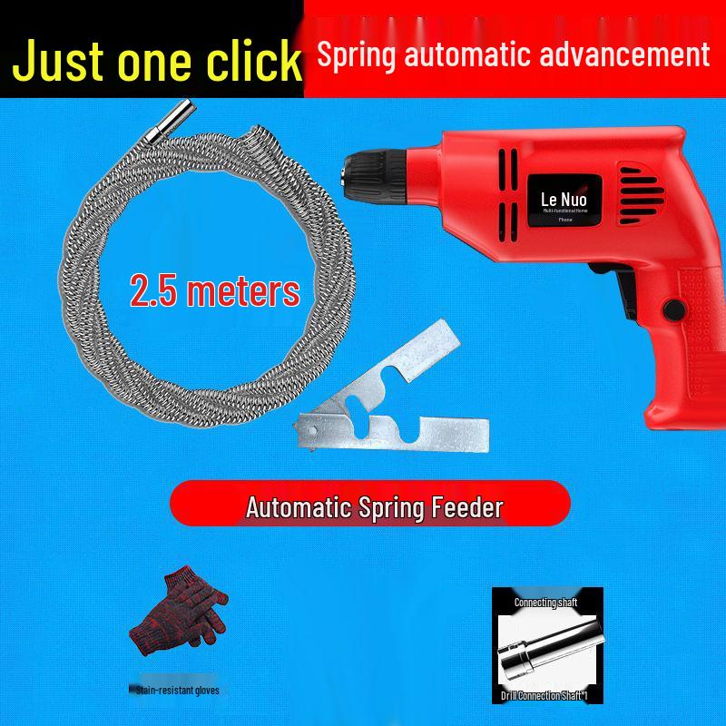 Electric Sewer Dredging Machine for Household Toilets & Bathroom Pipes