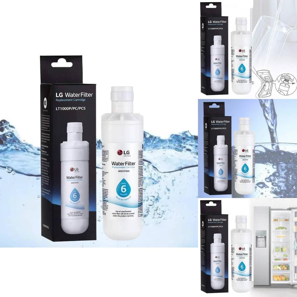 Lt1000p Водяной фильтр для холодильника Высокая емкость 200 галлонов Белый очиститель
