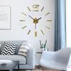 European-style Living Room No-drilling Diy Wall Clock, Bedroom Silent Clock, Creative and Personalized Home Simple Acrylic Wall Clock