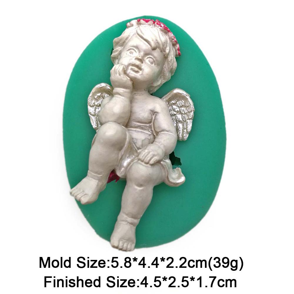 3 Style DIY Silicone Fondant Cake Cupid Little Angel Molds Cake Decoration Tools Chocolate Mold Mini Style Candy Clay Mould