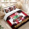 Custom Name Bedding Set 3 PiecesSouthampton FC Print Duvet Cover + 2 Pillowcases Soft Bed Decor