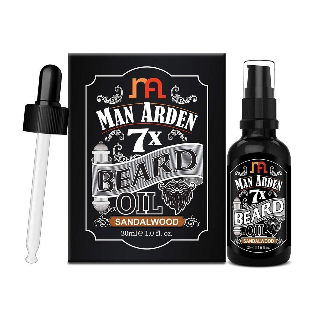 Масло для бороды с Сандалом (30 мл), 7X Beard Oil Sandalwood,  Man Arden
