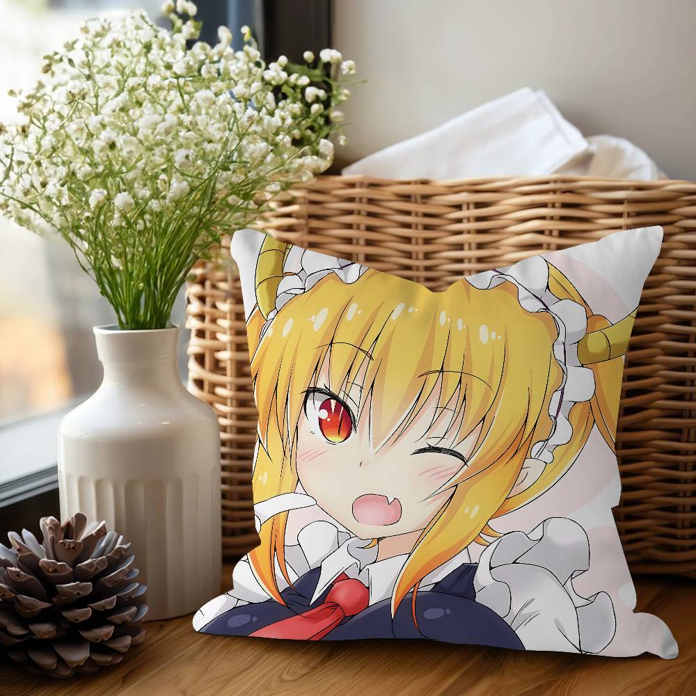 Наволочки Miss Kobayashi's D-Dragon Maid, Домашнее постельное белье, Декоративная наволочка, Свадебная, Супермягкая наволочка