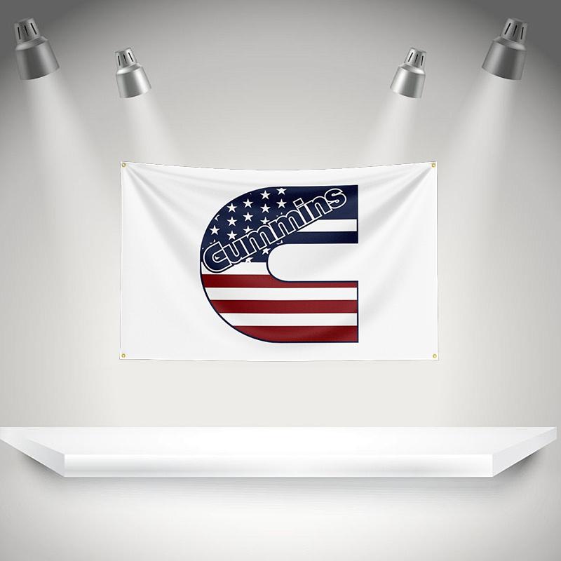 Ccunmmins Flag Auto Parts Tools Banner 3x5ft With Brass Grommets Hd Printing Tapestry Exhibition Car Fans Garage Decor