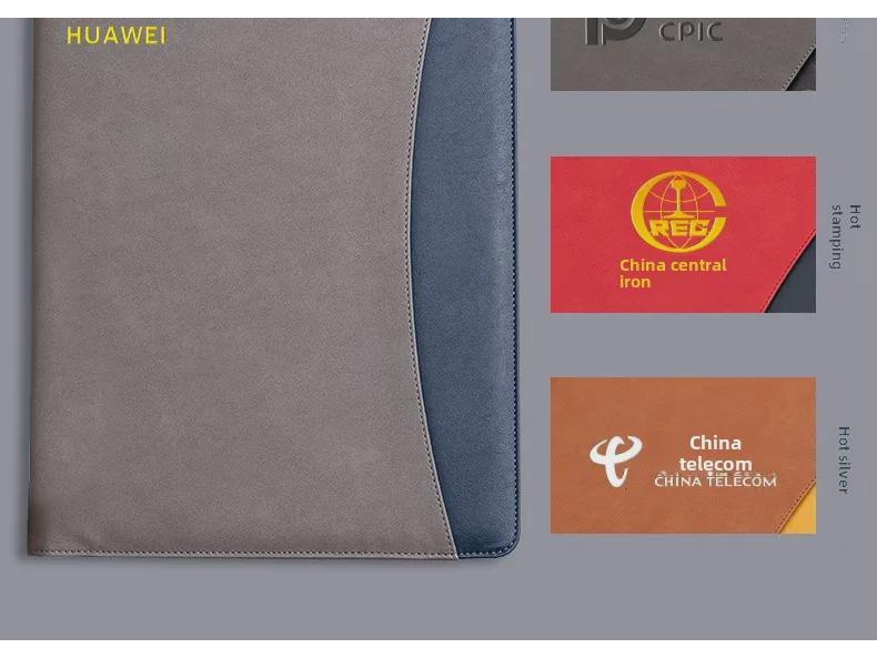 Многофункциональная кожаная папка-органайзер формата А4 для менеджера с калькулятором