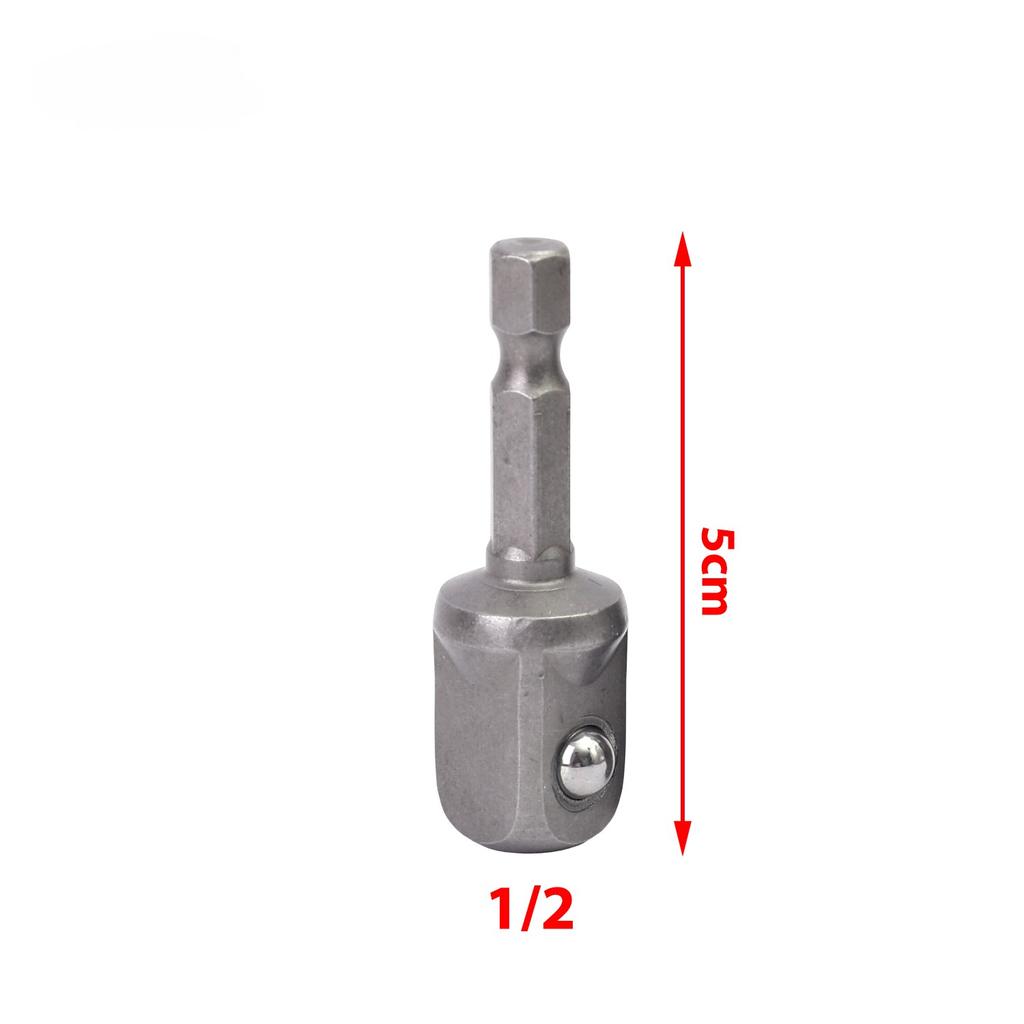 3/6 шт. Набор адаптеров-головок из хромованадиевой стали Hex Shank 1/4" 3/8" 1/2" Удлинители для дрели Набор бит Набор стержней Электроинструменты