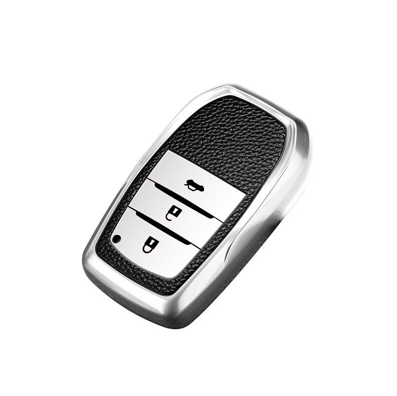 2/3-кнопочный чехол для ключа автомобиля из ТПУ и кожи для Toyota Yaris Prius Camry Corolla Avensis Verso Prado REIZ Crown RAV4 C-HR Aygo Scion TC IM