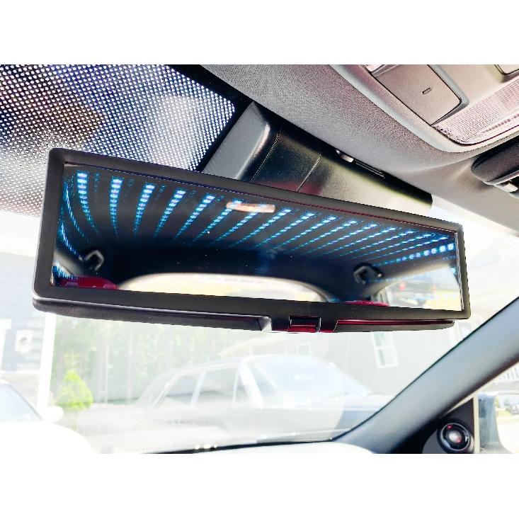 Car Indoor Rearview Universal CLIP-ON Rear View Mirror 3D Rearview Mirror LED Lighted ABS Car Styling Flat Rearview Auto Parts