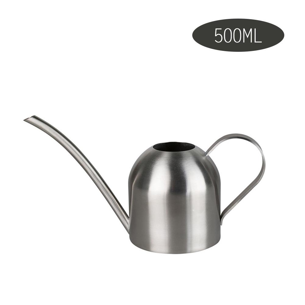 1.5L 304 Stainless Steel Watering Pot Extended Nozzle Green Plant Watering Can Watering Kettle Gardening Tools