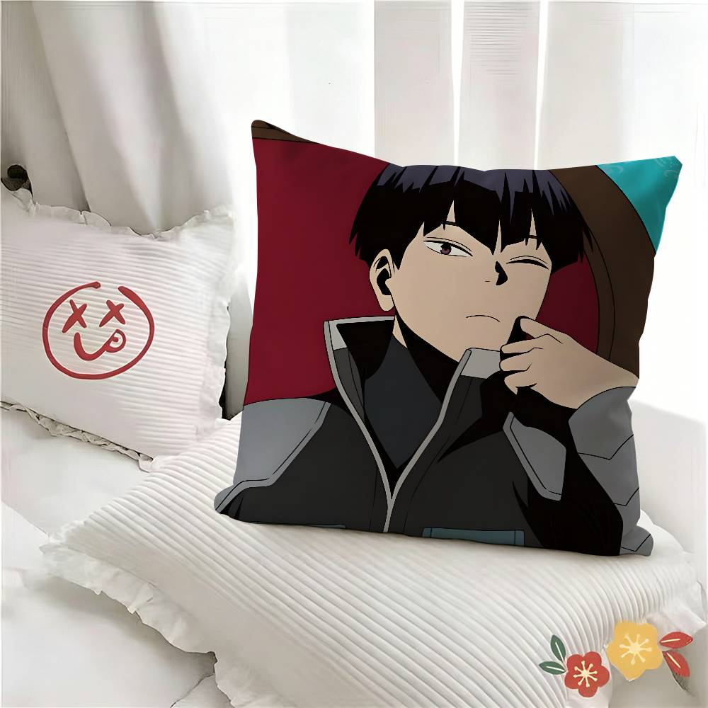 pc Kaiju No Soshiro Hoshina Anime Pillow Case Fashion Square Pillowcase Bedroom Sofa Room Ins Decoration Leisure