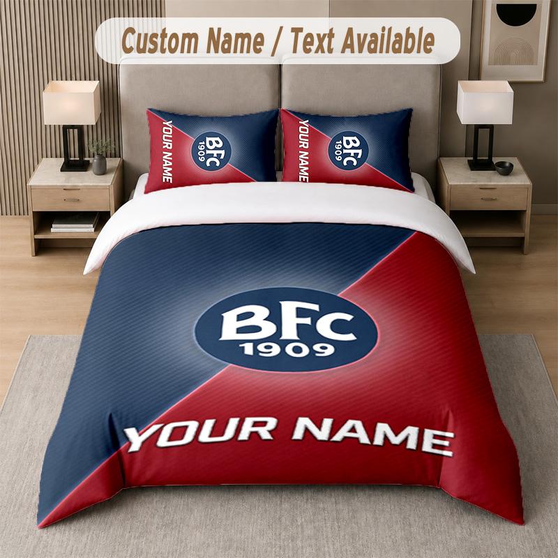 Bologna FC Design Bedding Set Custom Text 1 Duvet Cover & 2 Pillow Cases