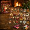 DIY Holiday Craft Kits for Adults Christmas Ornament Advent Calendar, Faux Diamond Art Kit, Relaxing Projects Home Sparkling Hanging Ornaments