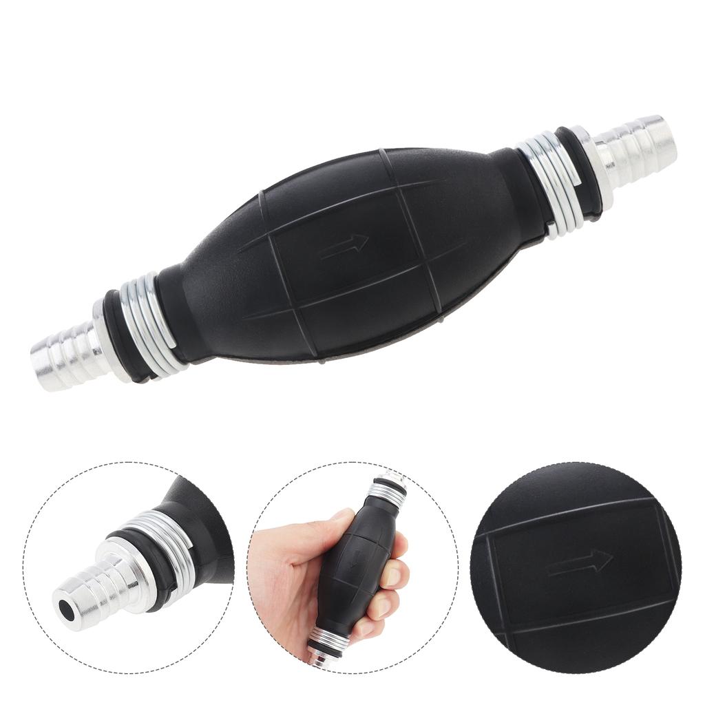 Ручной насос для подачи топлива 6 мм / 8 мм / 10 мм / 12 мм, топливный насос для подкачки бензина с 4 хомутами для автомобиля, лодки, мотоцикла, скутера