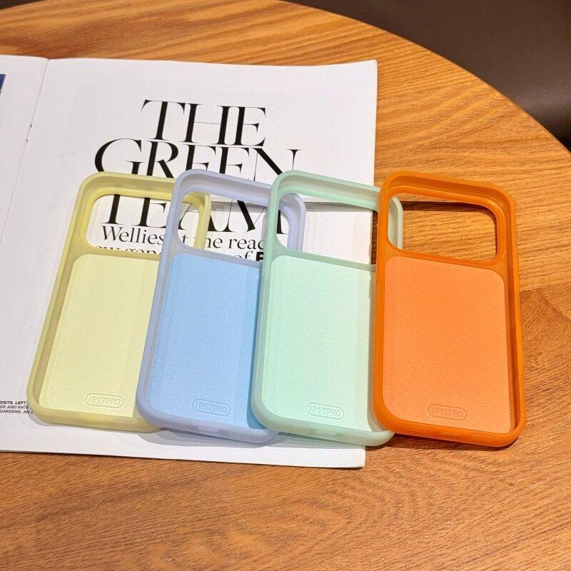 Матовый чехол-желе в ярких цветах для For Iphone 17 16 1 Pro Max 17Pro с кнопкой управления камерой, матовый, ультратонкий, ударопрочный