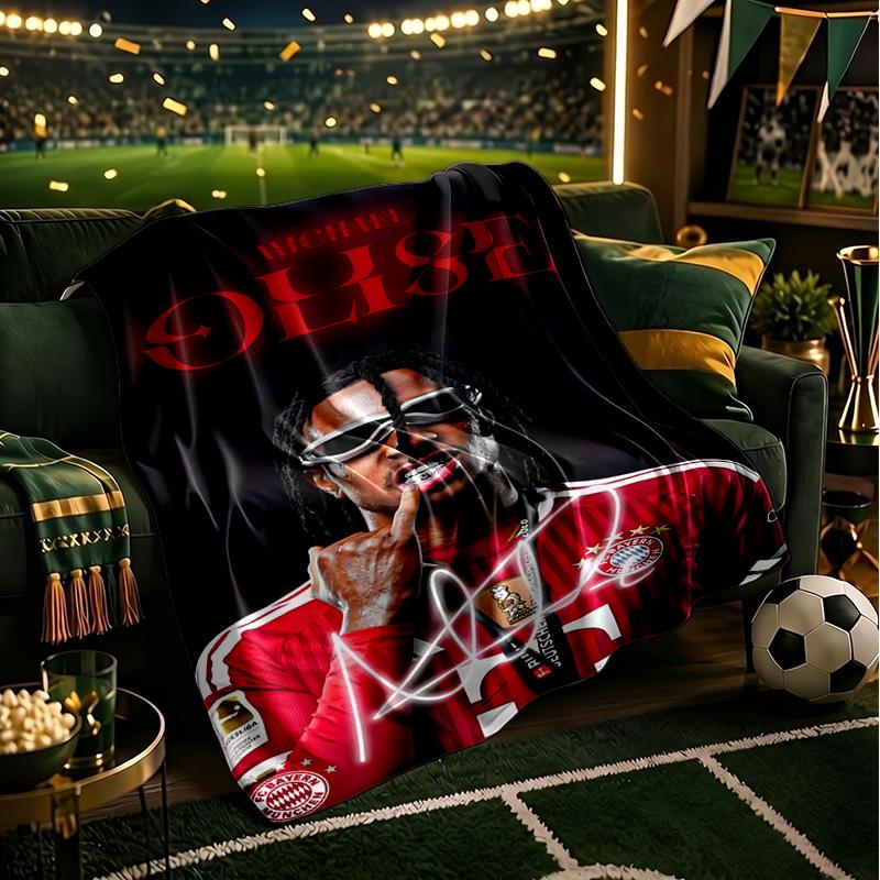 Michael Football Star Blanket Lightweight Ideal Bedding Blanket Perfect for Travel, Camping, Living Rooms, Offices, Sofas, Fan Christmas gift