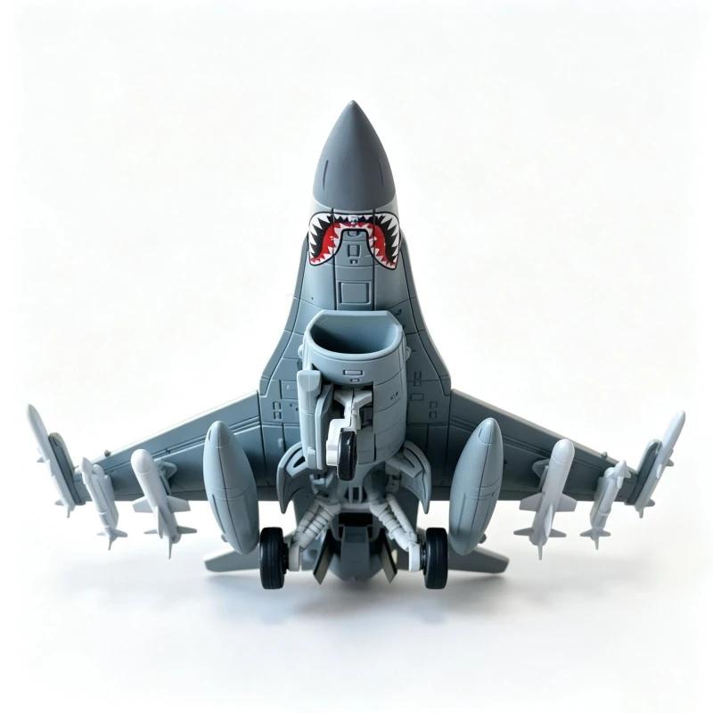 1/72 Military Series F-16 A/B Fighting Falcon Building Blocks Fighter Kit Glue Free DIY Assembled Bricks Jet Toys For Xmas Gifts