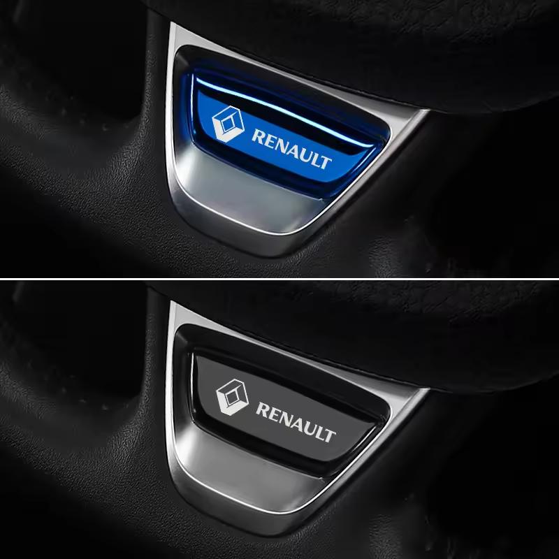 Metal Steering Wheel Trim Emblem Sticker Accessories For Renault Koleos Kadjar Megane 4 Talisman Espace Scenic QM6 SM6 2017-2020 R444