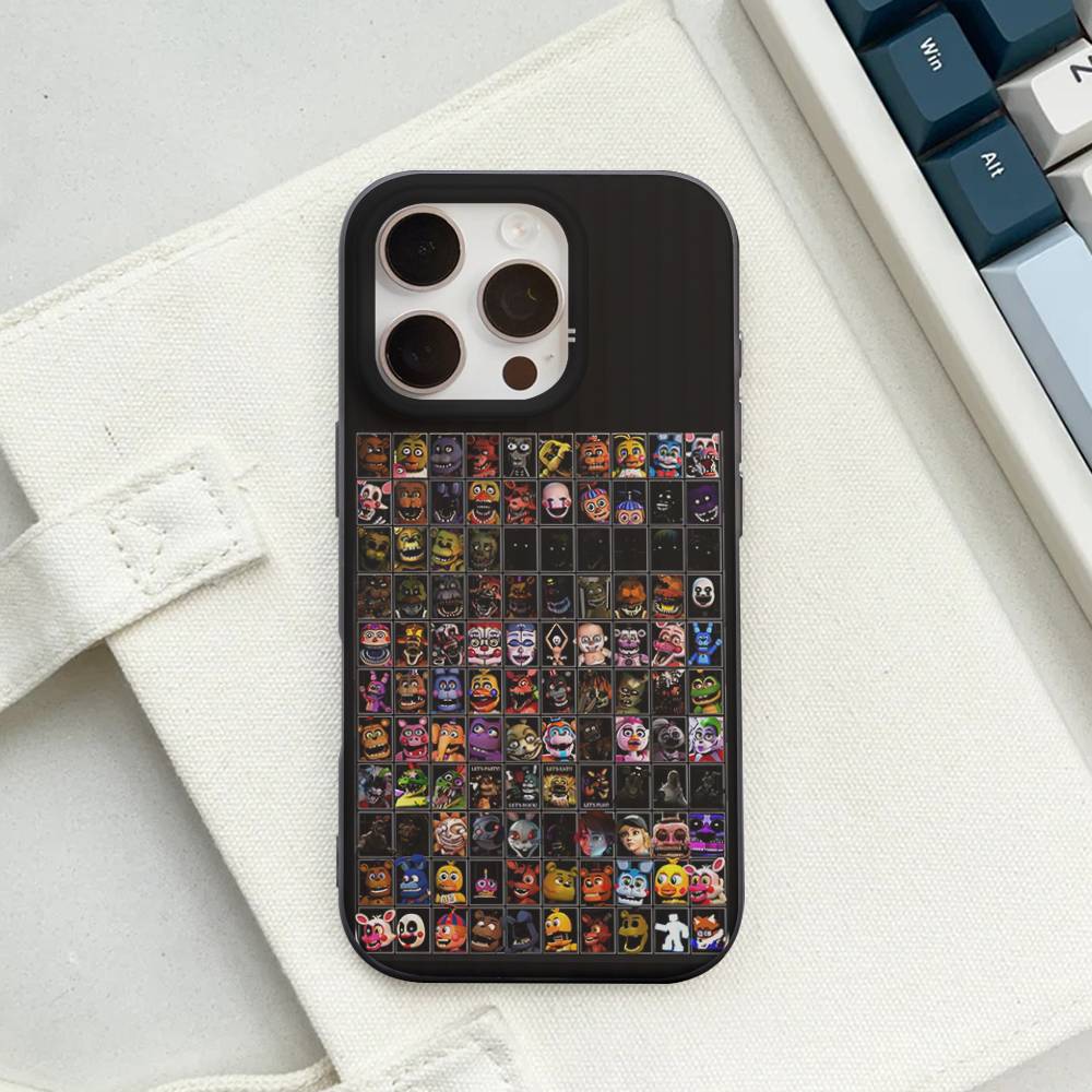 Игровой F-Five N-Nights At F-FreddyS Чехол для телефона для iPhone 17 16 15 14 13 12 11 Гофрированный Матовый Мягкий Чехол Противоскользящий