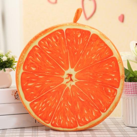 Декоративная подушка-нарезка фруктов Круглая Арбуз Киви Апельсин Подушка 3D-печать Веселый Фруктовый Декоративный Подушка Сиденье для Дивана Кресла Пола Дивана