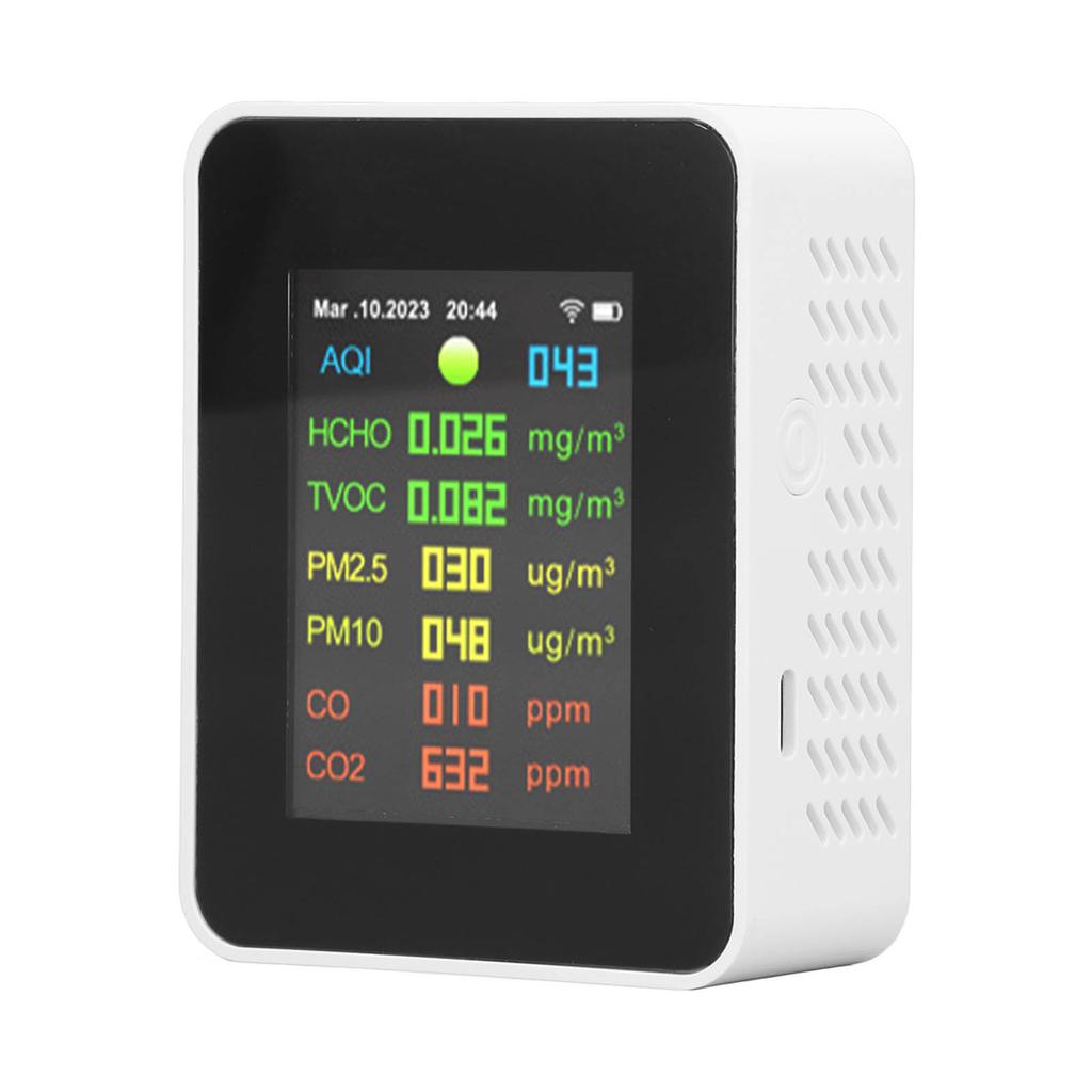 9 In 1 Air Quality Monitor WiFi Air Detector Color LCD Digital Display Multifunctional Indoor Test Meter