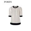 PORTS Women's Knitted Short-sleeved Top