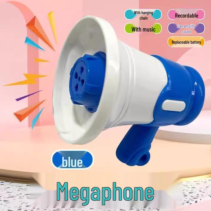 Mini Megaphone Keychain: Children's Toy Speaker & Recorder - Schoolbag Pendant 2025