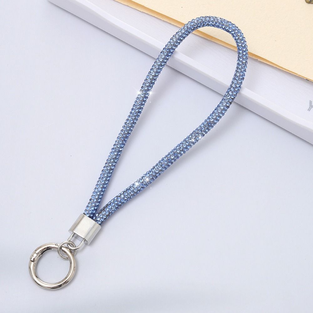 Luxury Glitter Rhinestone Phone Lanyard Bright Bling Bling Hanging Anti-lost Rope Crystal Wrist Straps Phone Accessories