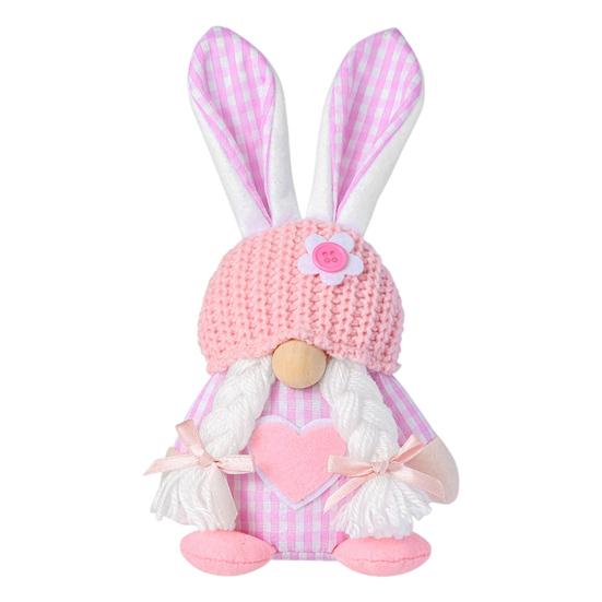 Пасхальная кукла-гном Yousheng, плюшевые кроличьи уши, гномы с вязаной шапкой, мягкая безликая кукла, настольное украшение для домашнего офиса