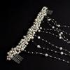 Romantic Bridal Pearl Hair Vine Exquisite Pearl Hair Comb Wedding Hair Piece  Banquet Event