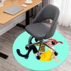 1 шт. Круглый коврик для стула Пиппи Длинныйчулок, Ковер в зону - Нескользящий, Напольный коврик для офиса, спальни, домашний декор, Рождественский подарок p0811026