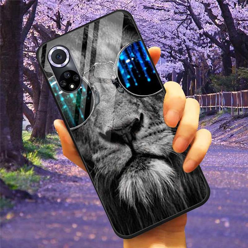 Чехол для Honor 50 Pro Закаленное Стекло Звездный Мрамор Жесткая Задняя Крышка для Телефона Huawei Honor 50 Чехлы Honor50 Защитные