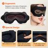 Breathable Blackout Sleep Eye Mask Soft Padded Sleeping Eye Mask Block Out Light Blindfold  Travel