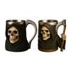 Halloween Skeleton Mug Gothic Coffee Cup Resin Tea Cup Creative Drinking Glass for Kitchen Restaurant Party Outdoors