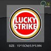 Креативная наклейка на автомобиль Lucky Strike, мотоцикл, бампер, багажник, ноутбук, окно, виниловые декали, высококачественное украшение для автомобиля